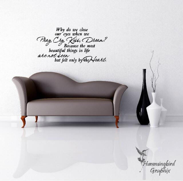 Inspirational Quote Vinyl Wall Decal Pray, Cry, Kiss, Dream - image 1