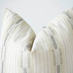 Cream Black Striped Pillow Cover - thumbnail 3