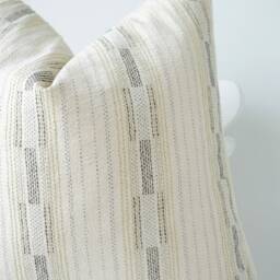Cream Black Striped Pillow Cover - thumbnail 2