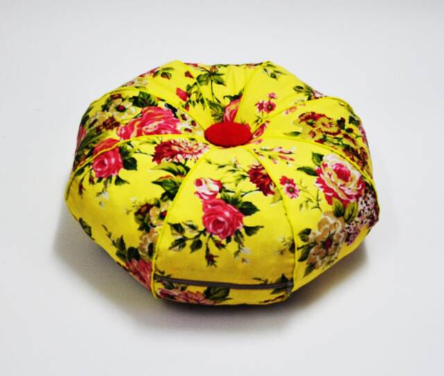 Small Halloween Pumpkin - Floral - image 1