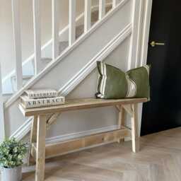 Rustic Wooden End Of Bed Bench - thumbnail 2