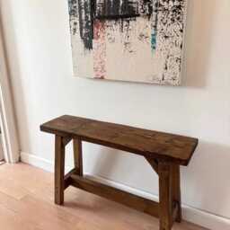 Rustic Wooden End Of Bed Bench - thumbnail 4