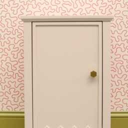 A Pair Of Daisies - 2 Bedside Tables - With Oak Veneer Lined Cupboard & Scallop Door - thumbnail 4