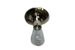 All Chrome Simply Modern & Elegant Edison Bare Bulb Wall Sconce/Ceiling Flush Mount Light - thumbnail 1