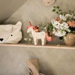 Unicorn Night Light For Girls Room - White Wooden Lamp, Nursery & Kids Decor, Personalized Handmade Baby Shower Gift, Lamp - thumbnail 3