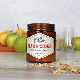 Hard Cider - Cider-Themed Soy Wax Candle 9Oz Jar - thumbnail 2