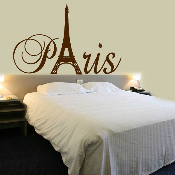 Paris Tower - Girls Room Decor Wall Decal Home Vinyl Lettering Saying Sticker Patogirowadeet - image 1