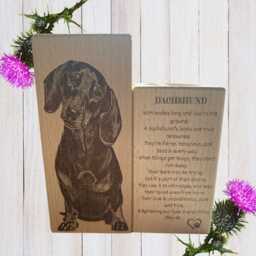 Wooden Dachshund Tealight Holder, Sausage Dog Home Decor, Beech Wood Candle Accent - thumbnail 2
