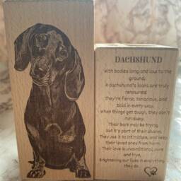 Wooden Dachshund Tealight Holder, Sausage Dog Home Decor, Beech Wood Candle Accent - thumbnail 3