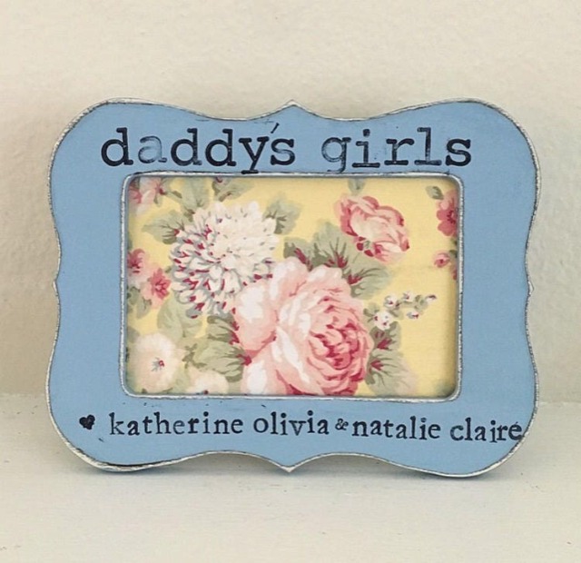 Daddys Girl Picture Frame, Daddys Little Girl, Gift For Dad, Daddy's From Daughter, Personalized Frame Dad Child - image 1