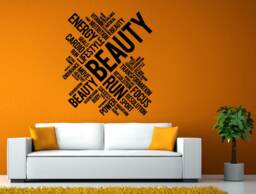 Beauty Healthy Lifestyle Focus Motivation Words Diy Wall Stickers Decals Vinyl Mural Decor Art L2160 - thumbnail 1