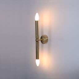 Wall Sconce , Lighting Brass Candle Lamp Vanity Light Fixture, Art - thumbnail 2