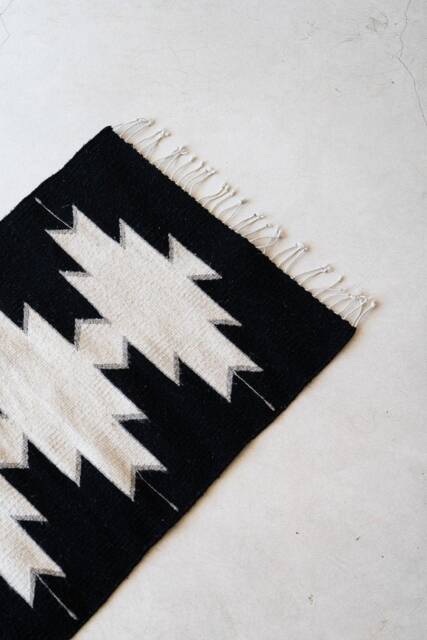 Handwoven Mexican Rug, Woven Wool Accent Area Rug Wall Hanging, Oaxaca Wool Rug, Living Room Bedroom Rug - image 1