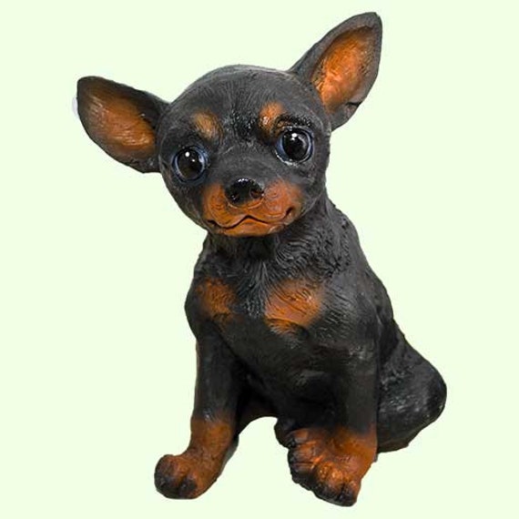 Dog Keepsake Memorial Toy Terrier Sculpture Garden Statue Ourdoor Yard Figure Doggy Lover Pet Grave Decor Animal Ornament Sympathy Gift - image 1