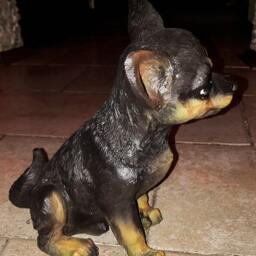 Dog Keepsake Memorial Toy Terrier Sculpture Garden Statue Ourdoor Yard Figure Doggy Lover Pet Grave Decor Animal Ornament Sympathy Gift - thumbnail 3