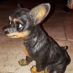 Dog Keepsake Memorial Toy Terrier Sculpture Garden Statue Ourdoor Yard Figure Doggy Lover Pet Grave Decor Animal Ornament Sympathy Gift - thumbnail 2