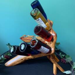 Artistic Wine Rack & Glass - thumbnail 3