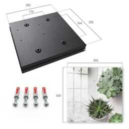 Green Succulents Wall Mounted Key Cabinet, Industrial Box, Minimalist Flowers & Plants, For Lovers Of Nature Minimalism - thumbnail 4