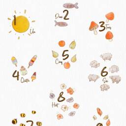 Poster Number, Education Poster, Child's Room Decoration - thumbnail 3