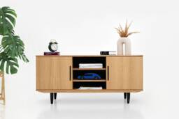 Mid-Century Sideboard, Dresser, Commode, Credenza Made Of Oak Vaneer - Livlo D-S14