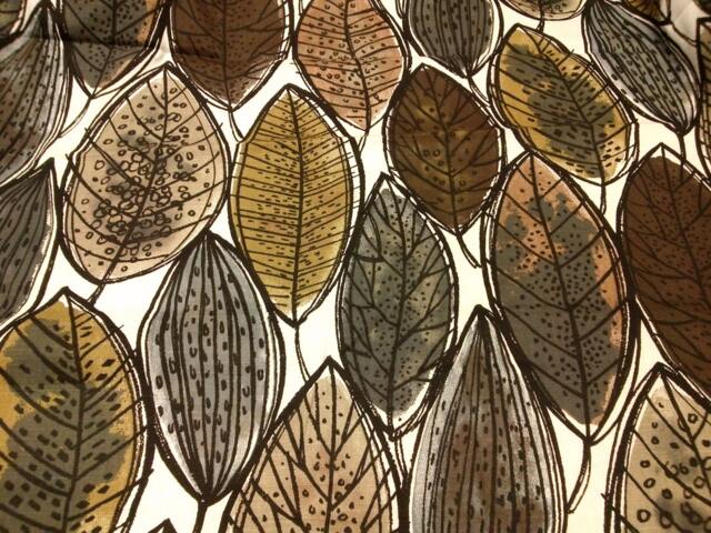 Curtain Panel White Brown Beige Grey Leaves Modern Decor Cafe Curtain Kitchen Valance , Pillow Runner Napkins Available, Great Gift