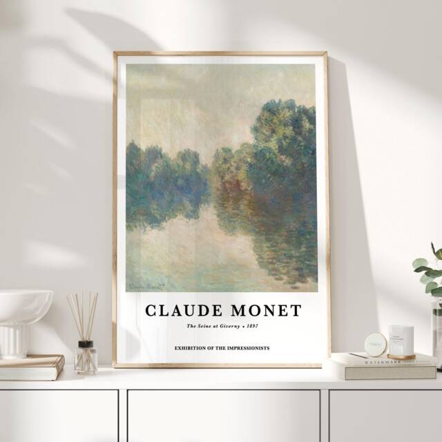 Monet, Monet Print, Museum Poster, Landscape, Gifts, Claude Exhibition Poster - image 1