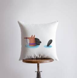 Horse Swimming Pillow - Throw Lover Animal Gift Tiny House Decor Cowgirl Pet - thumbnail 1