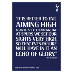 Tottenham Hotspur Print - Echo Of Glory Quote Poster Wall Art - thumbnail 3