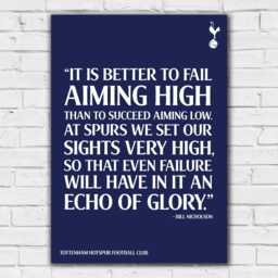 Tottenham Hotspur Print - Echo Of Glory Quote Poster Wall Art - thumbnail 2
