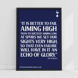 Tottenham Hotspur Print - Echo Of Glory Quote Poster Wall Art - thumbnail 1