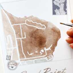 Sand Point East Seattle Neighborhood Map Watercolor Print Washington City Block Plan - Art Print Wall Local Realtor Gift Magnuson Park - thumbnail 2