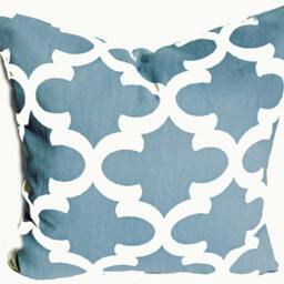 Geometric Pillow Cover - Modern Tribal Quatrefoil Design - thumbnail 4