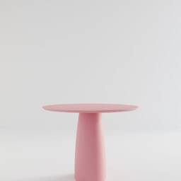 Kopar Round Red Color Dining Table D98 - thumbnail 4