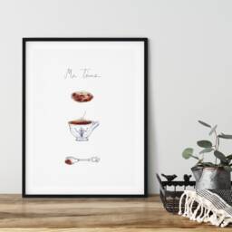 Me Time Poster, Coffee Kitchen Print, Cup Wall Art, Illustration, Art Cookie Hygge Minimalist Poster - thumbnail 1