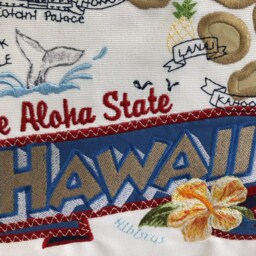 Hawaii State Pillow With Feather Insert - thumbnail 2