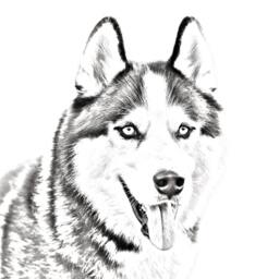 Siberian Husky - Wooden Stand For Candles/Pens With The Image Of A Dog New Collection - thumbnail 2