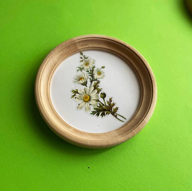 Picture Frames For Wall Round Frame, Picture Embroidery Wooden Photo Size 2 - 16 Inches - image 1