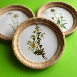Picture Frames For Wall Round Frame, Picture Embroidery Wooden Photo Size 2 - 16 Inches - thumbnail 3