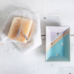 Shoreline Ceramic Soap Dish - thumbnail 1