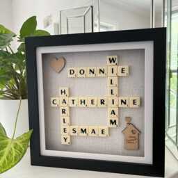 Personalised Picture Frame Letter Tiles Pictures Home Decor Birthday Wedding Christmas Gifts - thumbnail 2