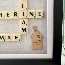 Personalised Picture Frame Letter Tiles Pictures Home Decor Birthday Wedding Christmas Gifts - thumbnail 3