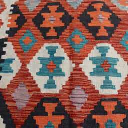 4x6 Ft Chubi New Afghan Kilim Rug, Flatweave Maimana Tribal Turkmen Oriental Rug, Vintage Rug For Bedroom, Living Room Carpet - thumbnail 3
