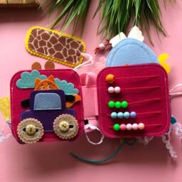 Personalised Felt Quiet Book From 6 Month To 2 Years, Educational Book, Felt Busy Book, Baby Activity - thumbnail 3