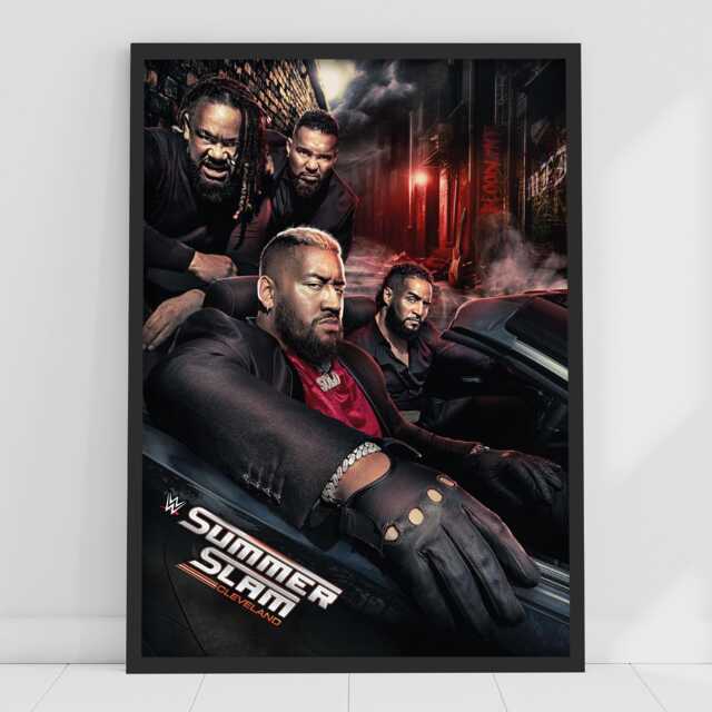 Wwe Print - Summer Slam Cleveland Car Poster Wrestling Wall Art - image 1