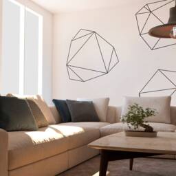 Geometric - Outlines Mid Century Modern Wall Decals Stickers Gift Office Skugemi - thumbnail 3