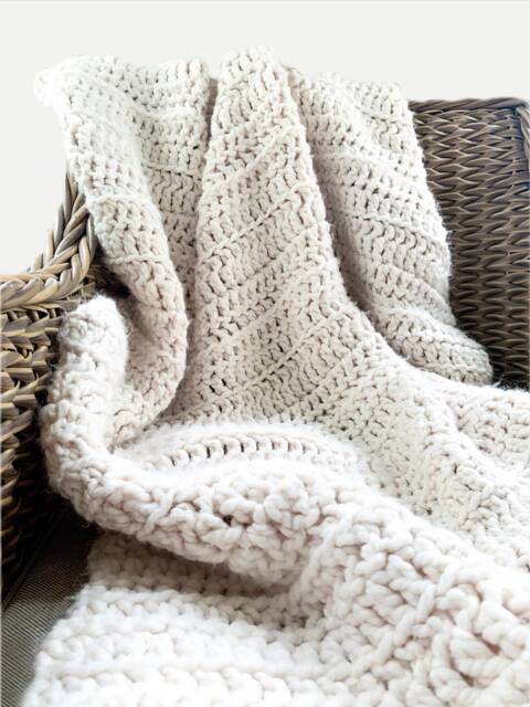 Crochet Chunky Afghan Throw - The Comodo - image 1