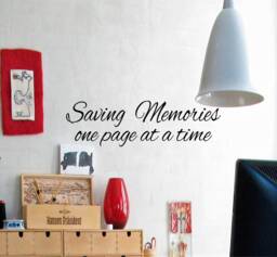 Saving Memories Scrapbook Vinyl Wall Decal - thumbnail 1