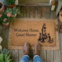 Welcome Home Good Hunter Doormat - Bloodborne Gaming Decor, Gamer Gift - thumbnail 3