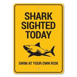 Shark Sighting, Only Lovers, Sharks Decor Gifts, Metal Sign, Wall Decor, Custom Ocean Sign - Quality Aluminum - thumbnail 2