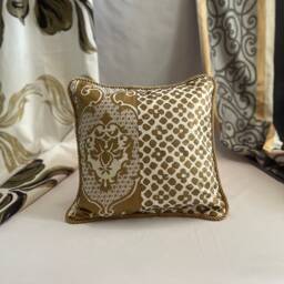 Designers Guild Pillow Cover Bohemian Cream & Gold Cotton, 16 - thumbnail 4